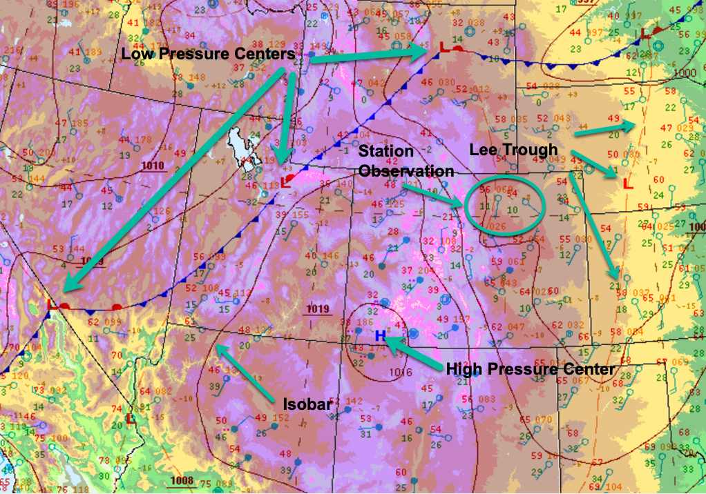 Interpreting the Surface Analysis Chart