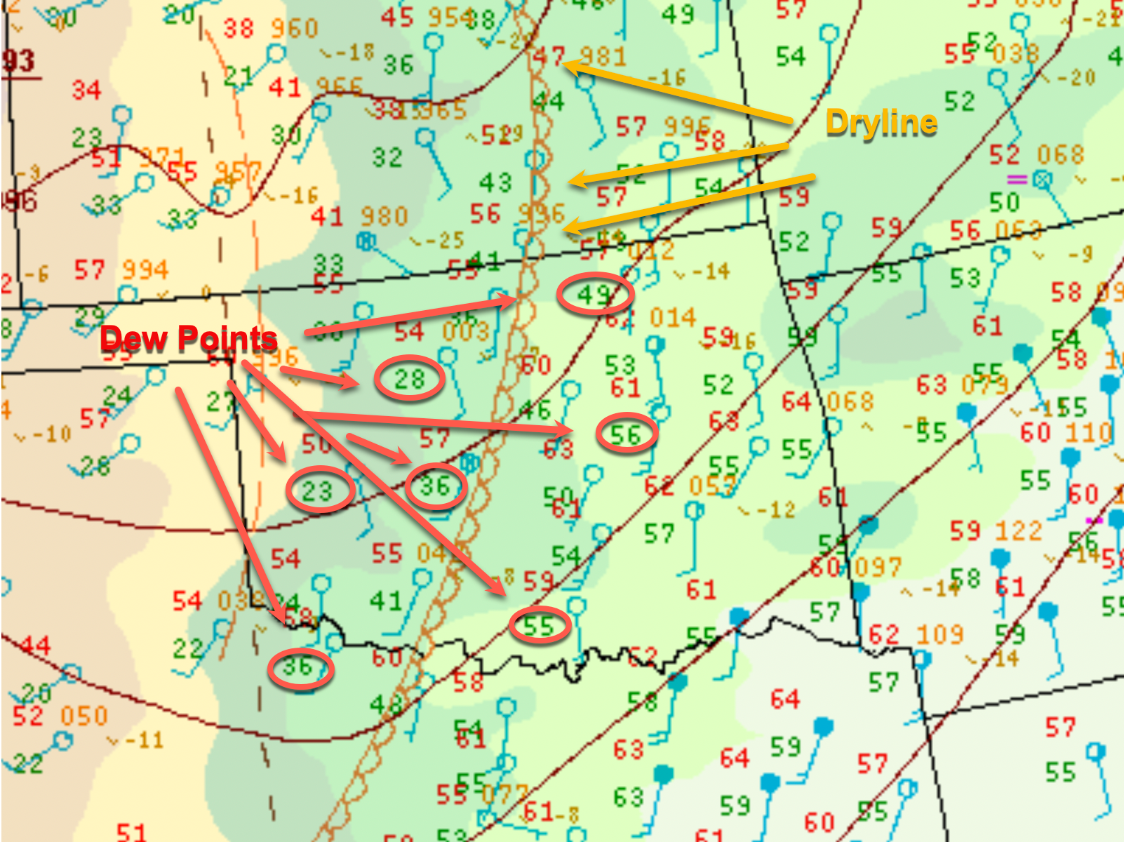 Drylines—storm chasers love ‘em